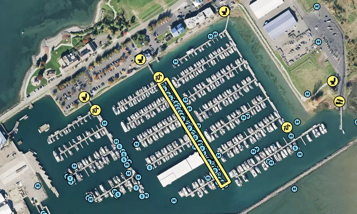 Satelite image of Blaine Harbor