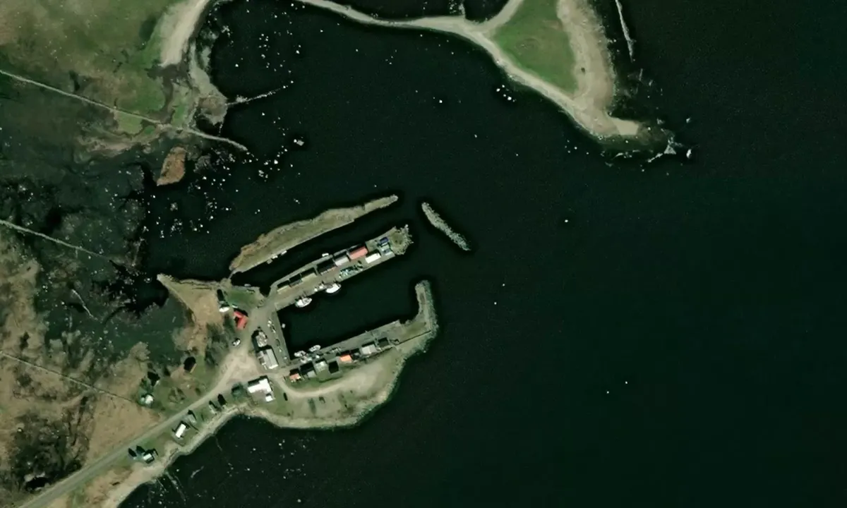 Satelite image of Bläsinge Gästhamn