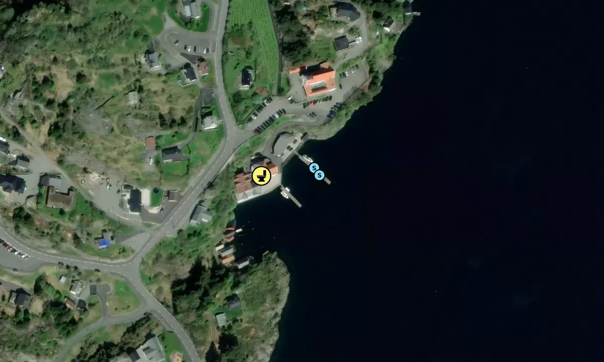 Satelite image of Blomvåg Fjordhotell