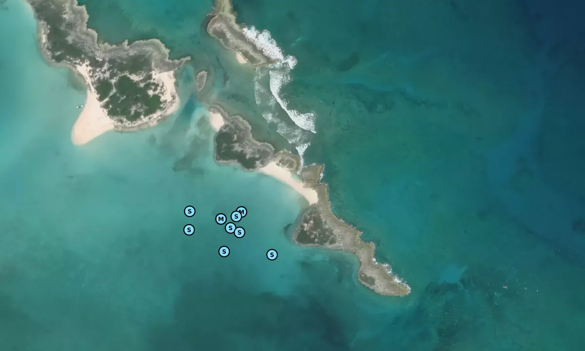 Satelite image of Blow Hole Beach