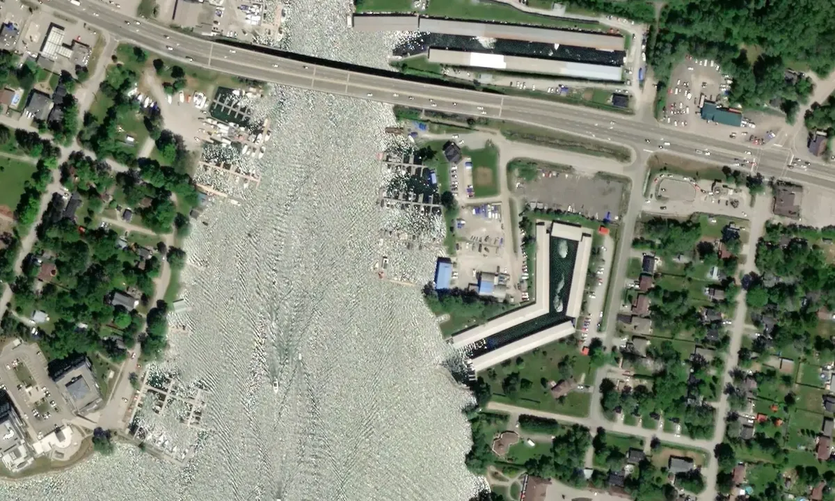 Satelite image of Blue Beacon Marina