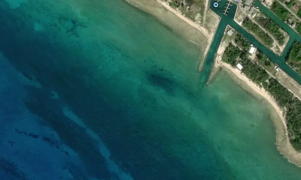 Satelite image of Blue Marlin Cove