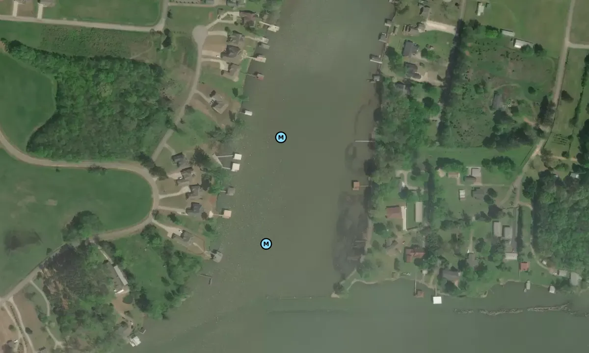 Satelite image of Bluewater Creek