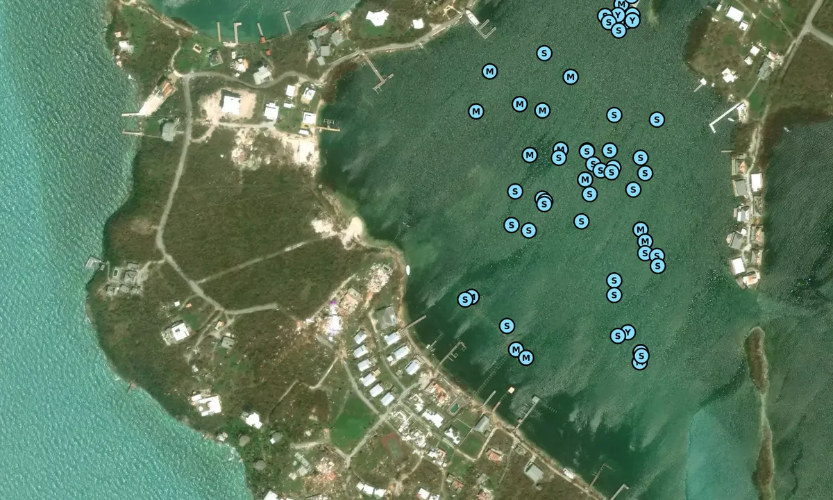 Satelite image of Bluff House Beach Resort and Marina