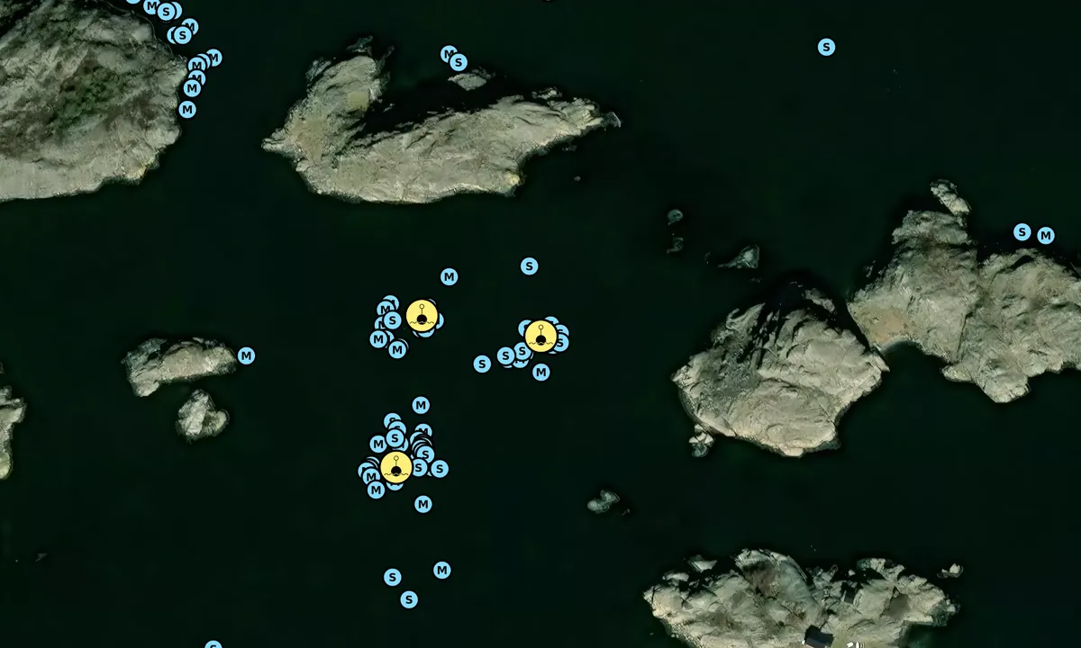Satelite image of Bockholmen, Hakefjorden