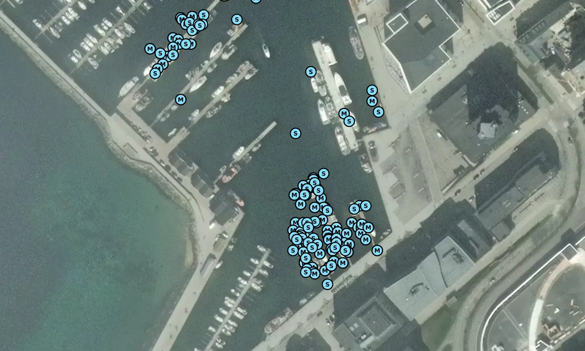 Satelite image of Bodø Gjestehavn