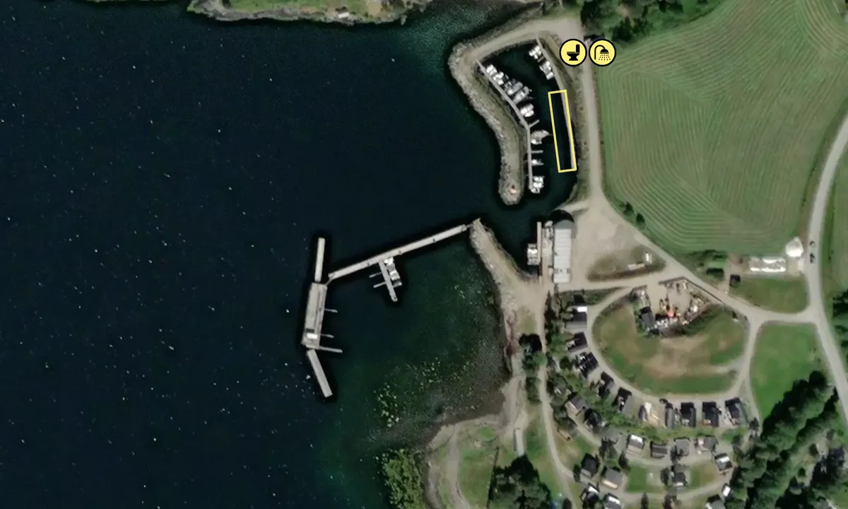 Satelite image of Bøfjorden Småbåthavn