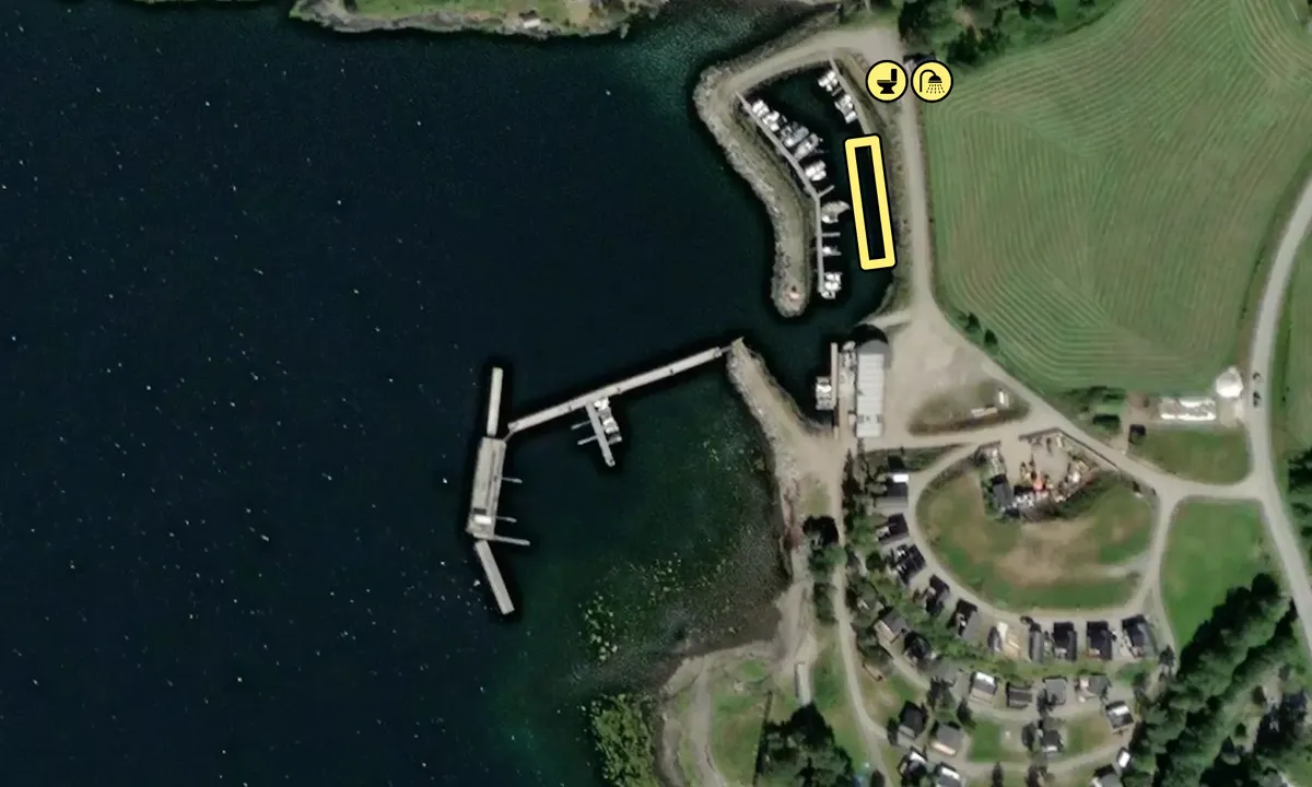 Satelite image of Bøfjorden Småbåthavn