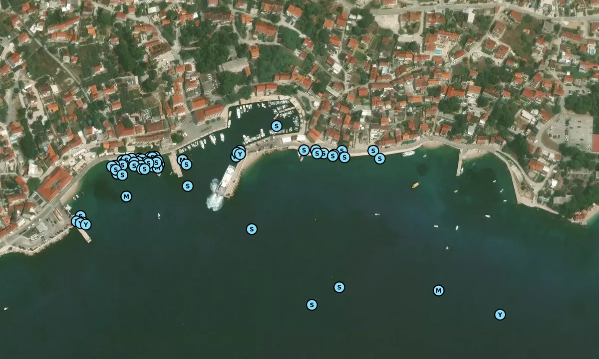 Satelite image of Bol buoy field