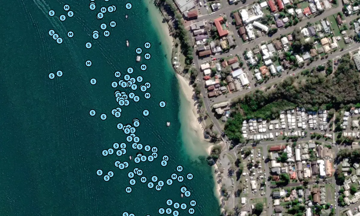 Satelite image of Bongaree Bribie Island