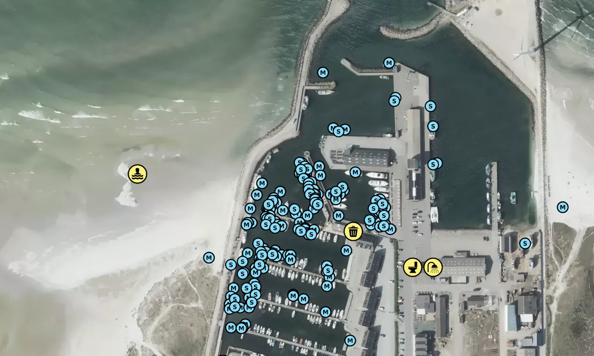 Satelite image of Bønnerup Lystbådehavn