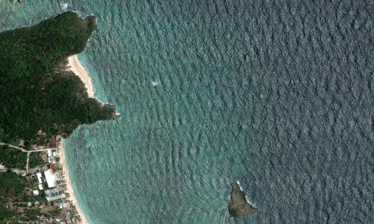 Satelite image of Boracay South East
