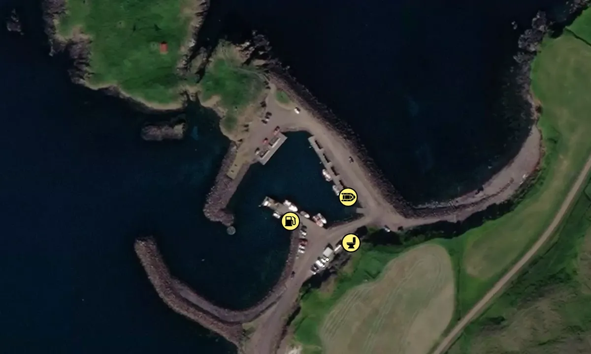 Satelite image of Borgarfjardarhöfn
