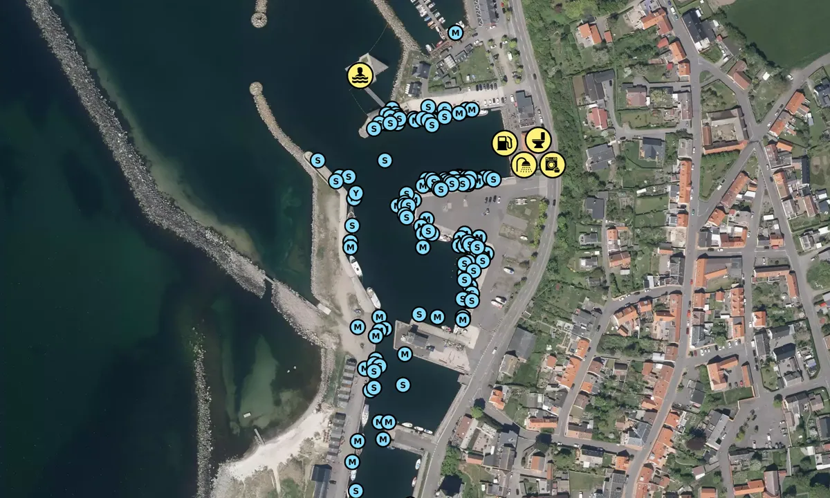 Satelite image of Bornholm - Hasle Havn