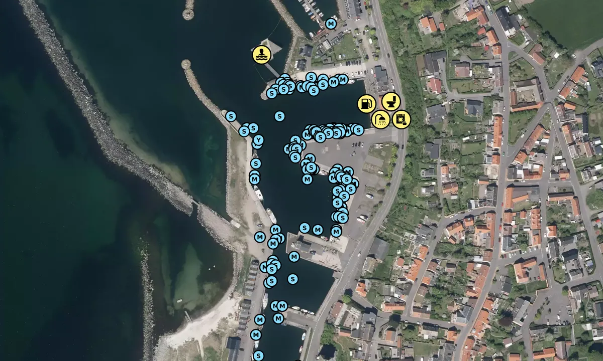 Satelite image of Bornholm - Hasle Havn
