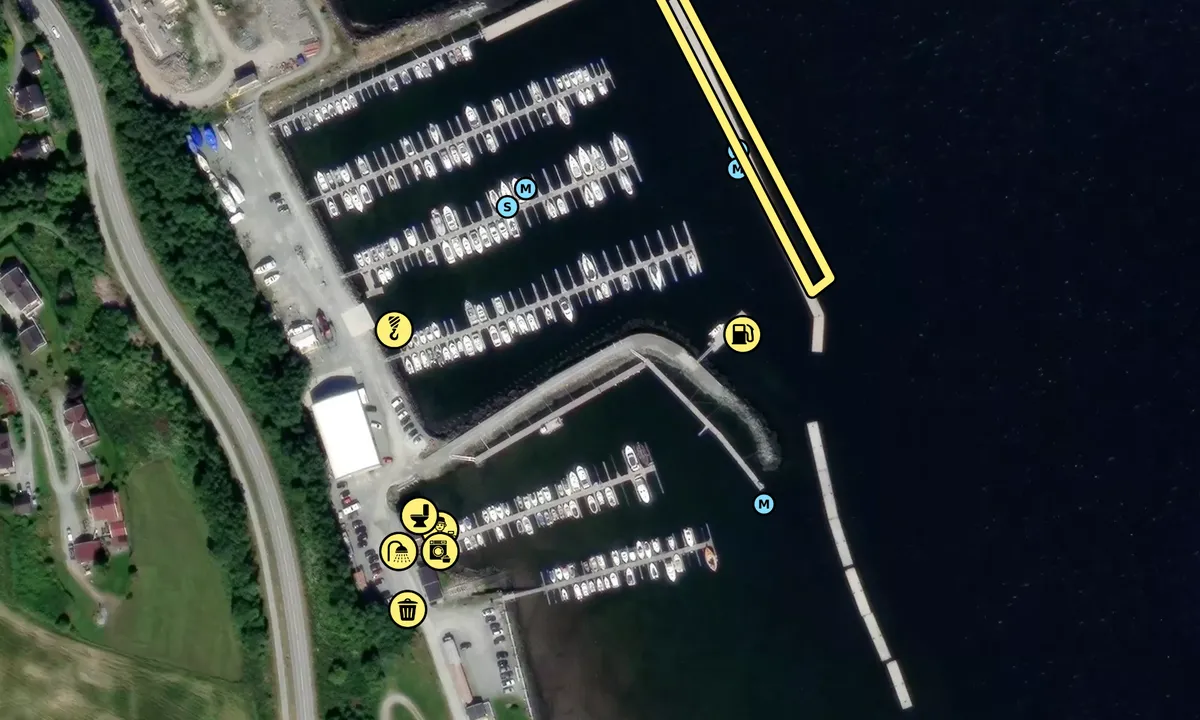 Satelite image of Børsa Båthavn