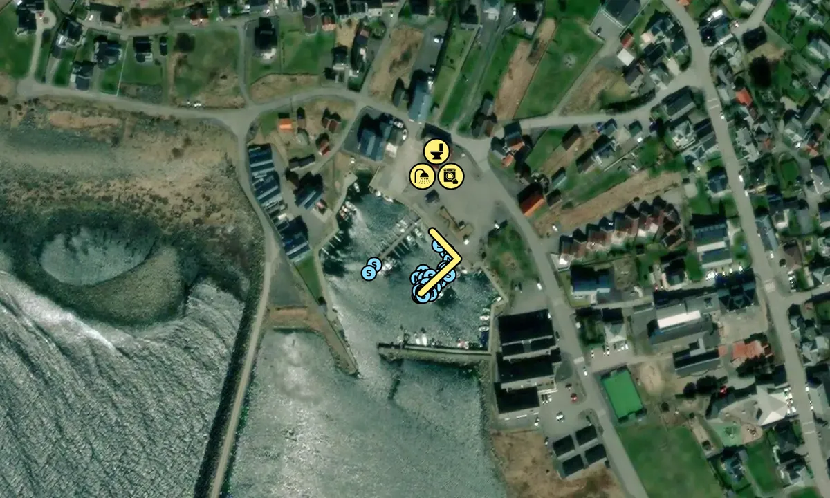 Satelite image of Borshavn Gjestehavn