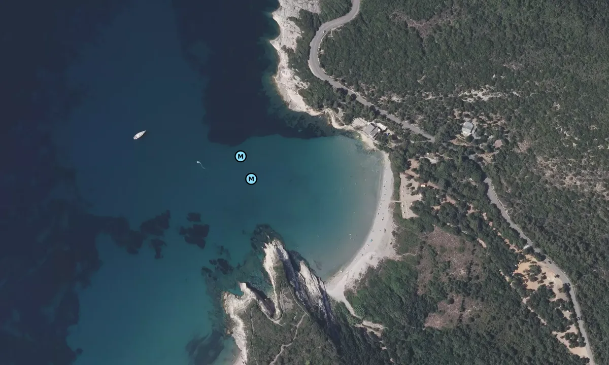 Satelite image of Bo's plage