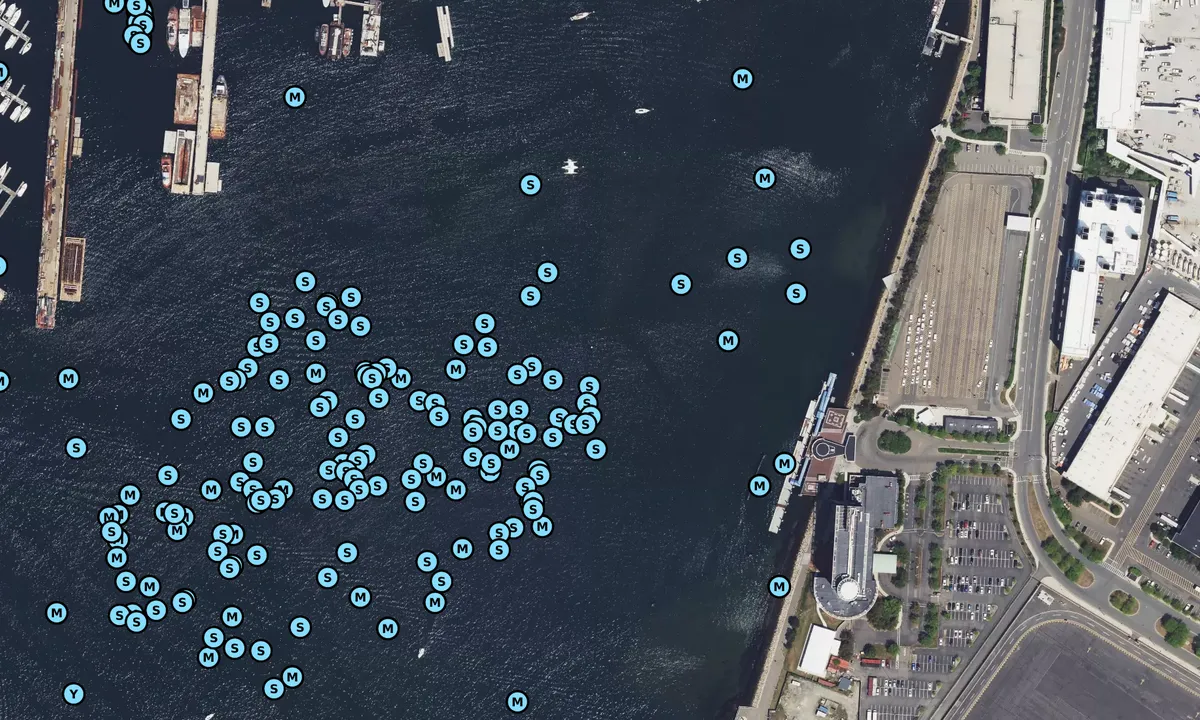 Satelite image of Boston Harbor
