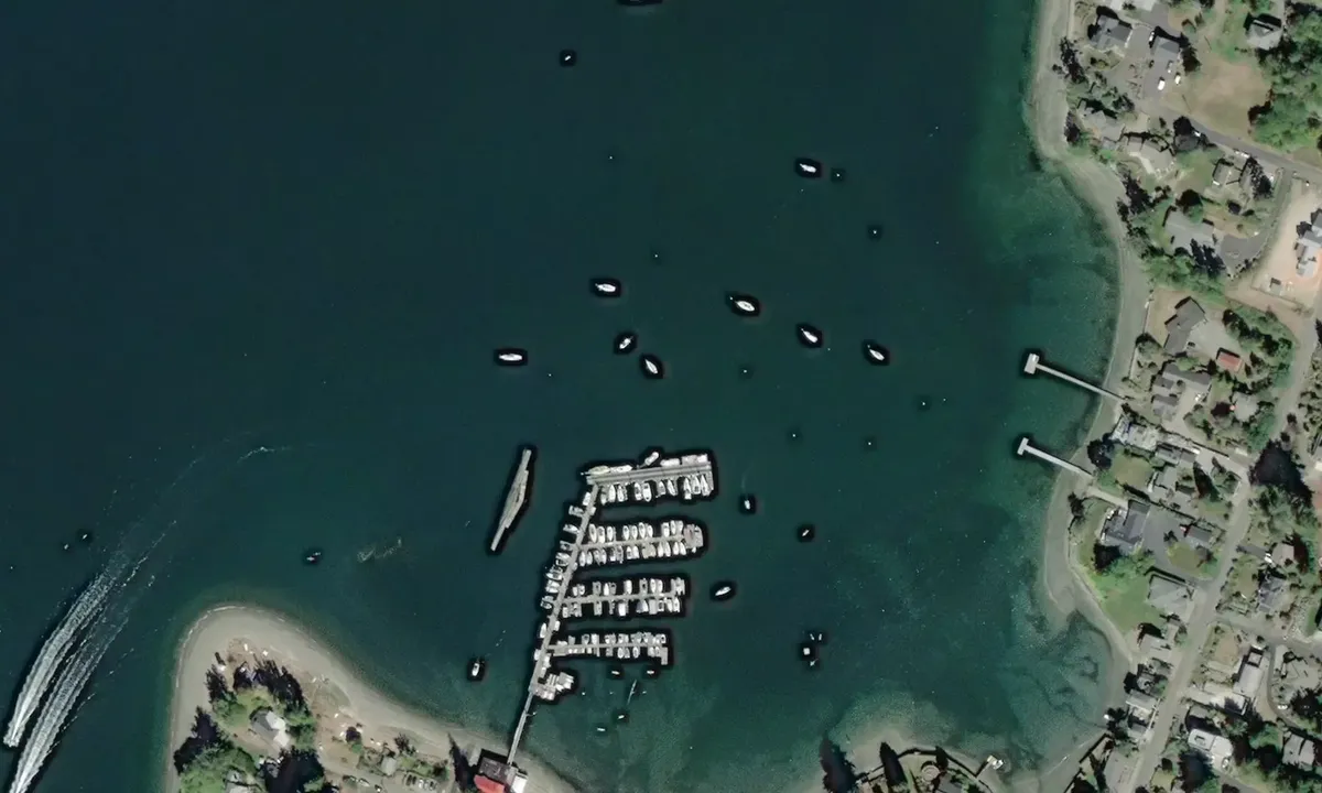 Flyfoto av Boston Harbor Marina