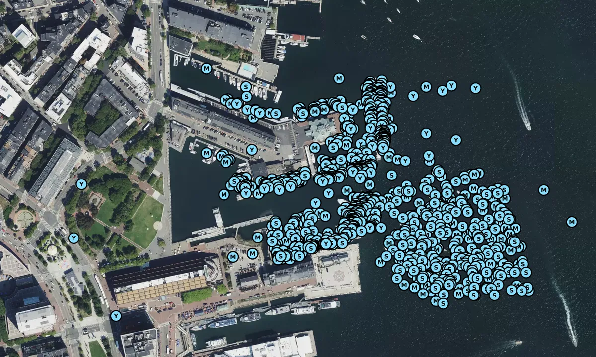 Satelite image of Boston Yacht Haven Inn & Marina
