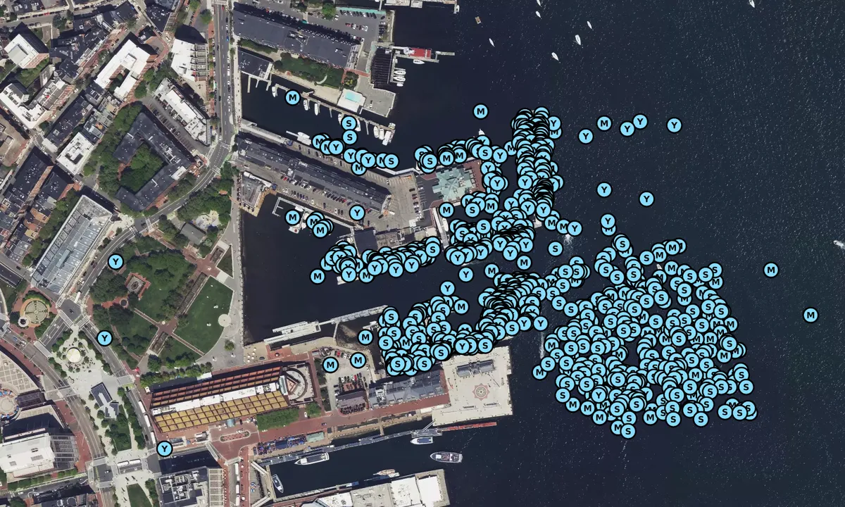 Satelite image of Boston Yacht Haven Inn & Marina
