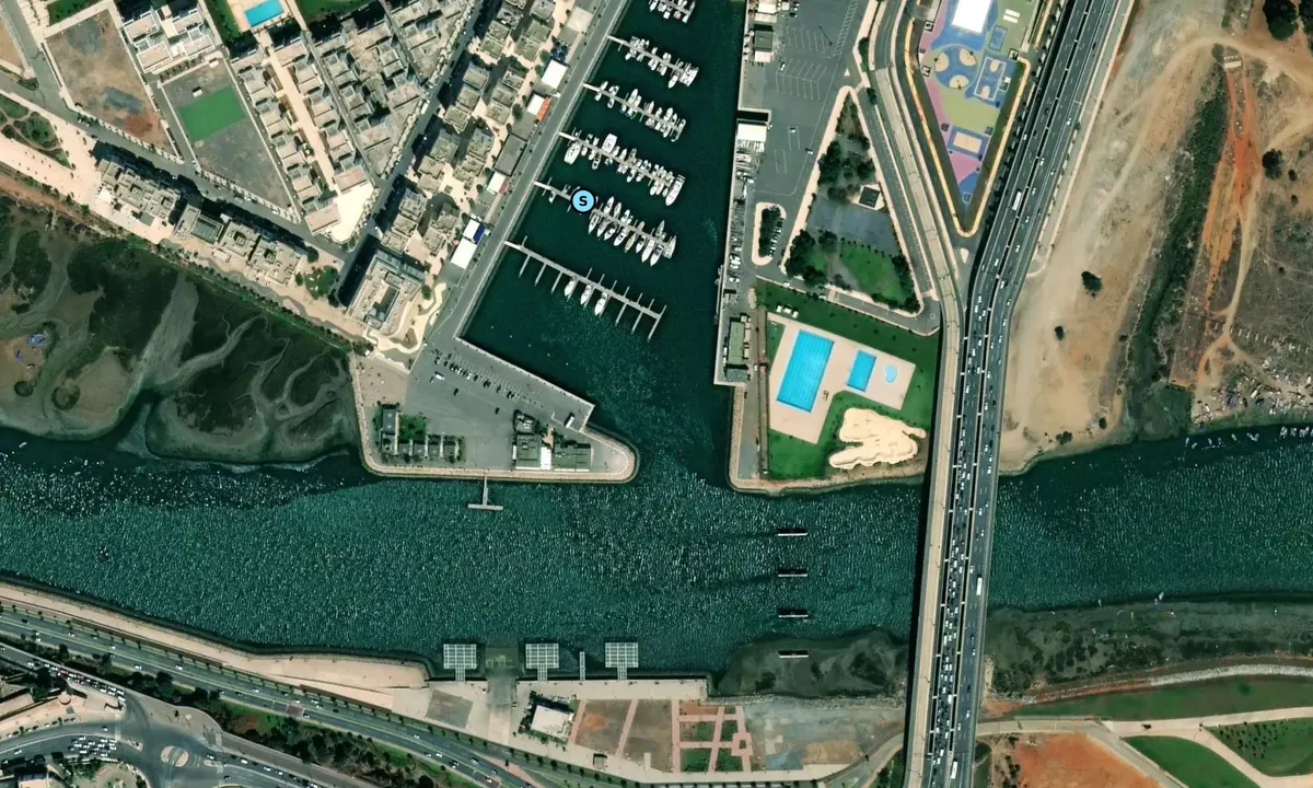 Satelite image of Bouregreg Marina - Rabat