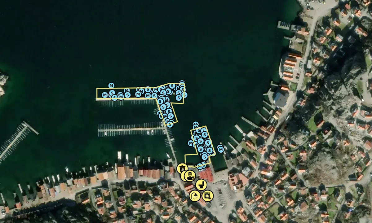 Satelite image of Bovallstrands Gästhamn