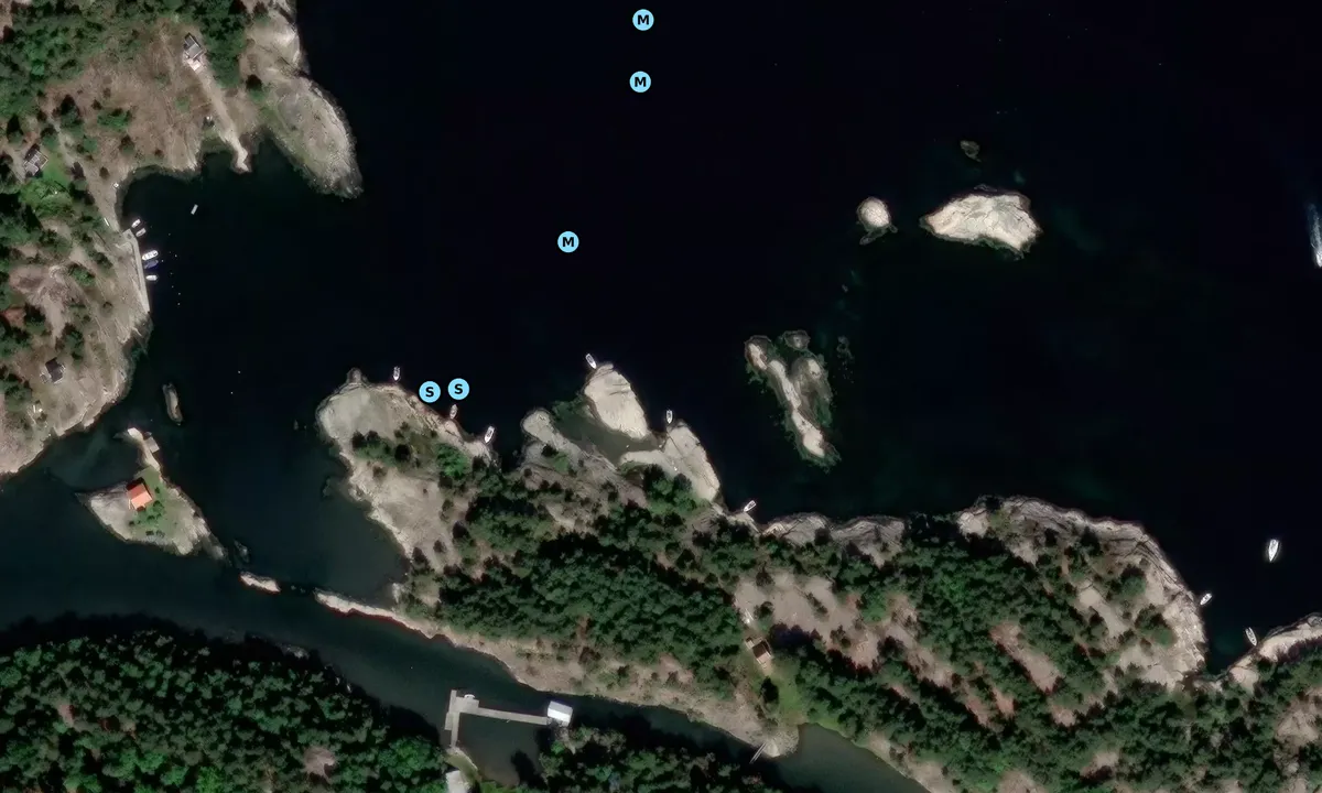 Satelite image of Bragdøya, østre
