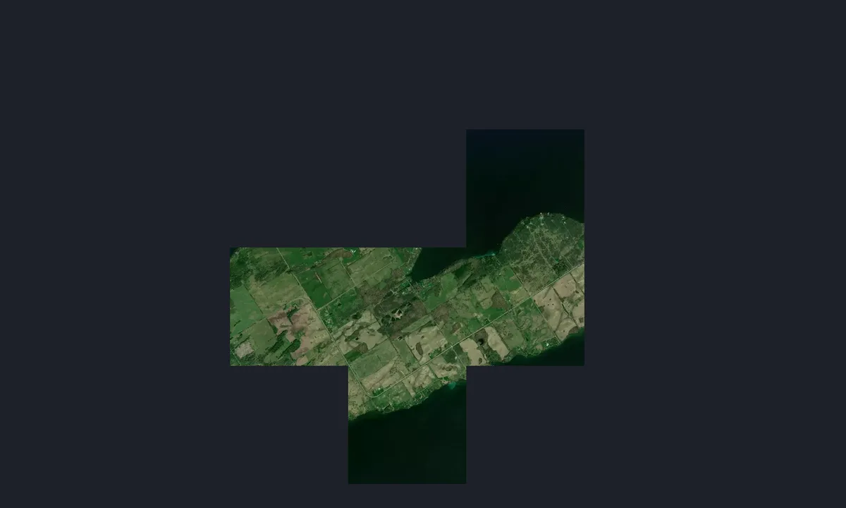 Flyfoto av Brakey Bay - Wolfe Island