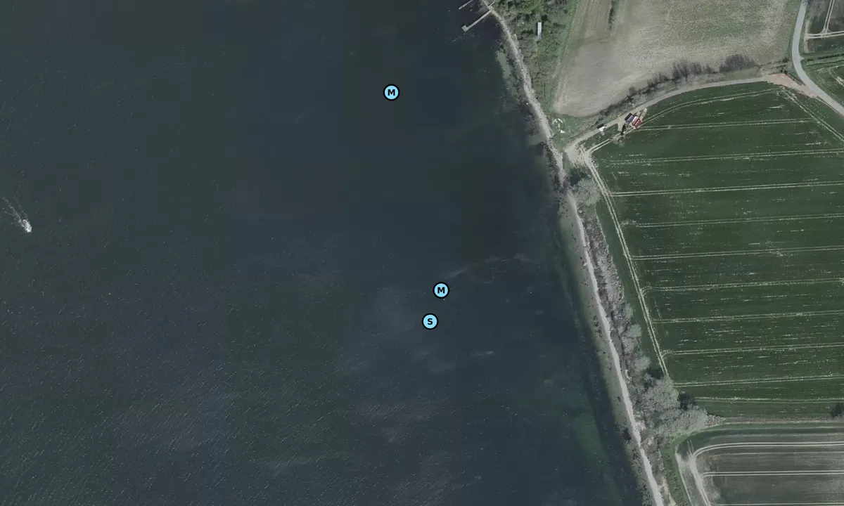 Satelite image of Brandklint øst ved Ballen Havn bouy