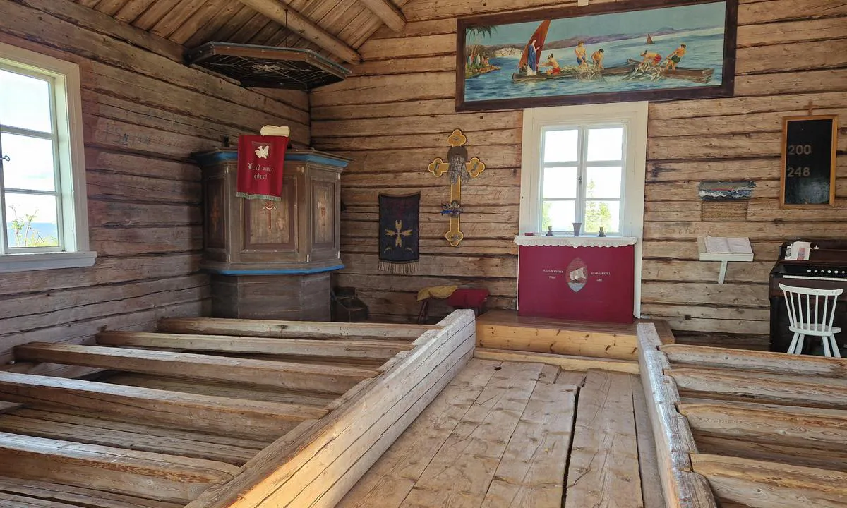 Brändöskär: The fishermen chapel is surprising.
