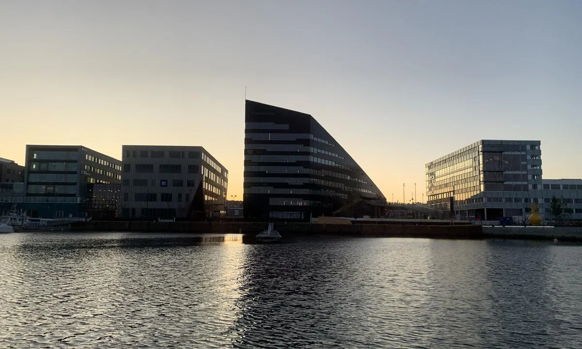 Brattørbassenget gjestehavn: Trondheim skyline….