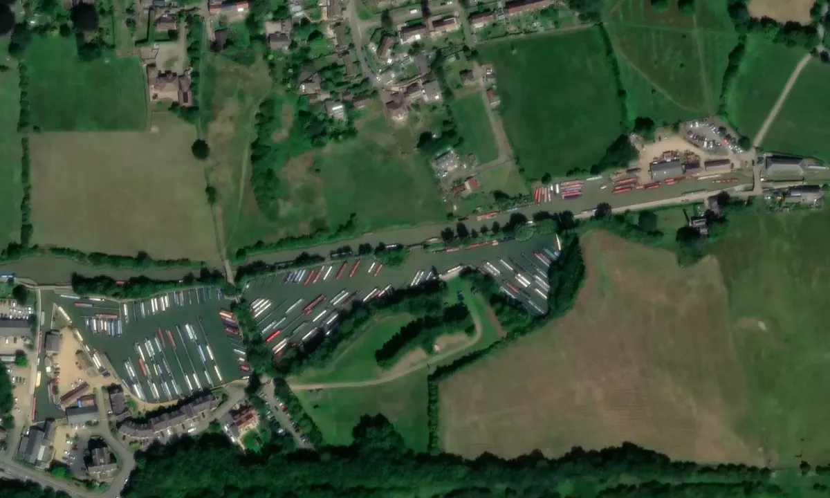 Satelite image of Braunston Marina