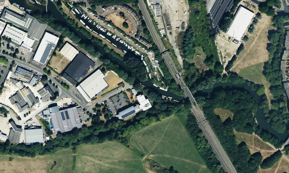 Satelite image of bray marina