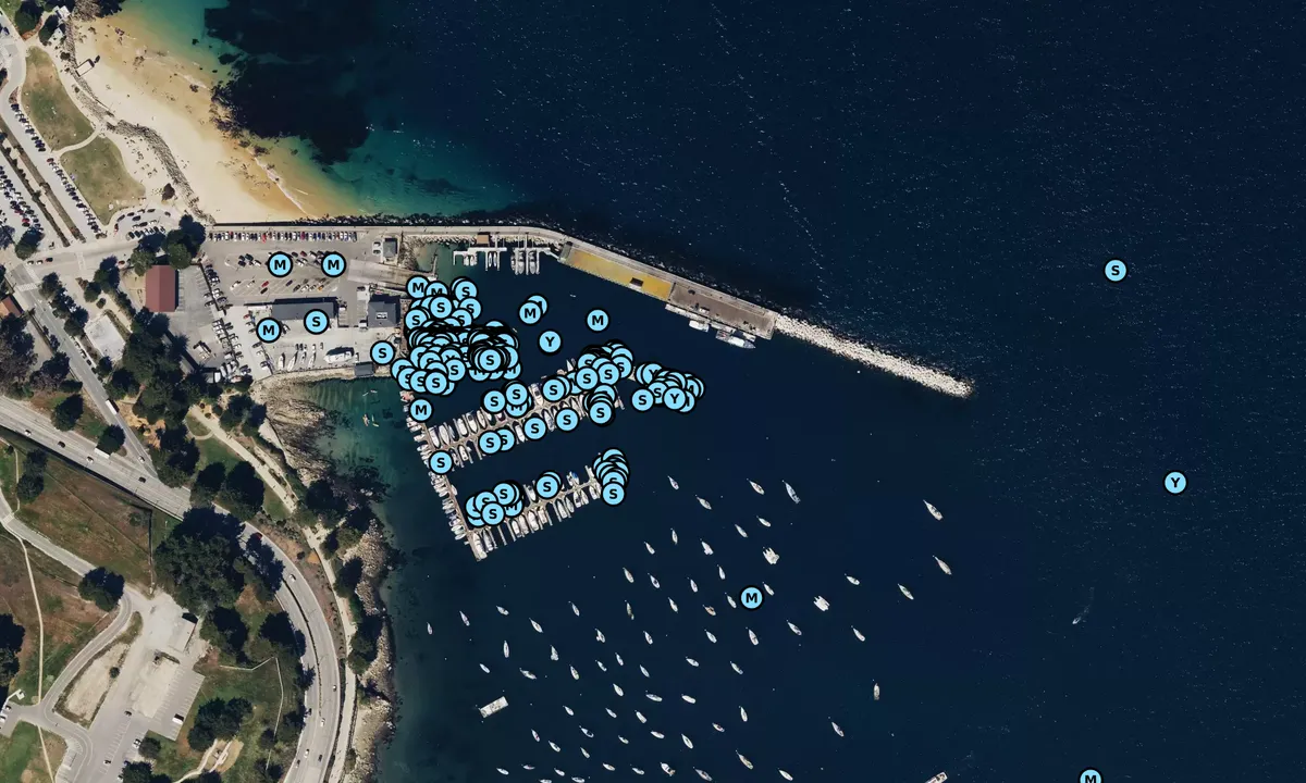 Satelite image of Breakwater Cove Marina - Monterey