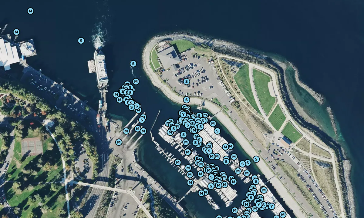Satelite image of Breakwater Marina - Tacoma