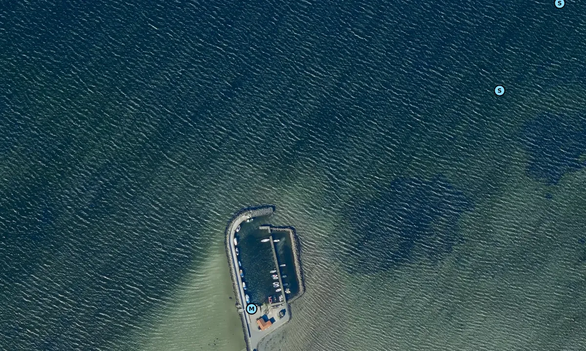 Satelite image of Bregnør Fiskerihavn