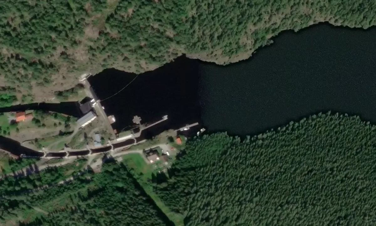 Satelite image of Brekke i Østfold