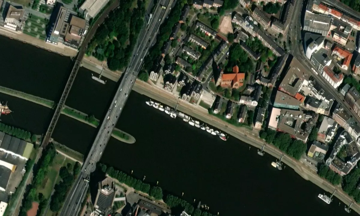 Flyfoto av Bremen City
