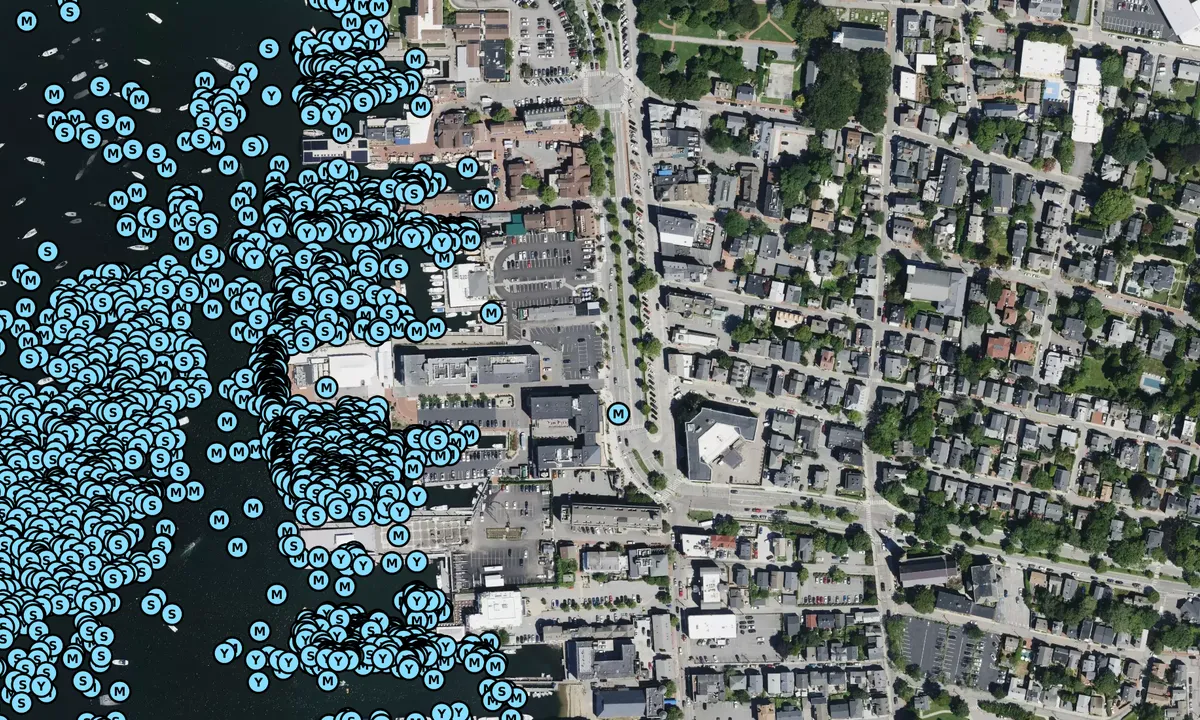 Satelite image of Brewer St Boatworks