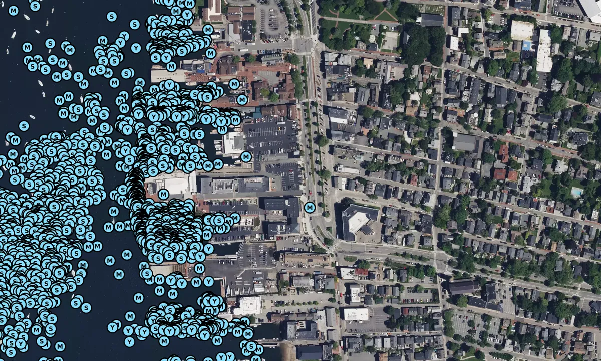 Satelite image of Brewer St Boatworks
