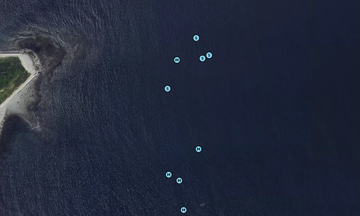 Satelite image of Brewster Islands