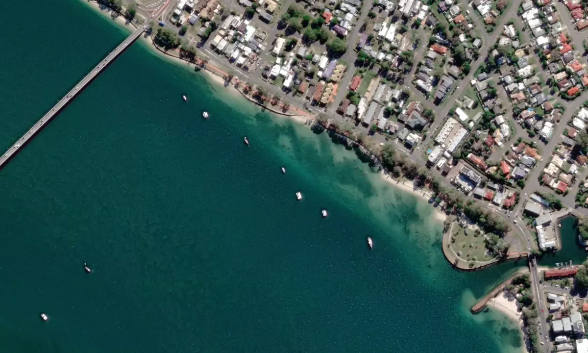 Flyfoto av Bribie
