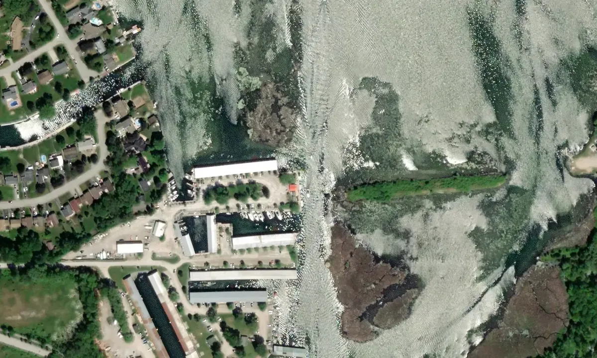 Satelite image of Bridge Port Marina