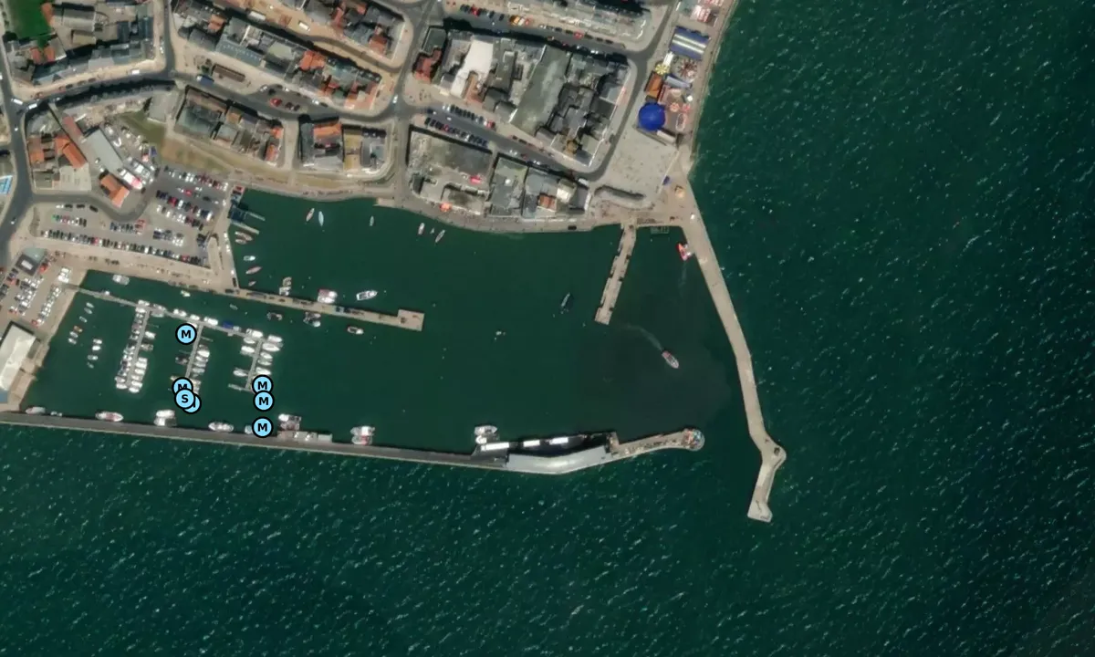 Satelite image of Bridlington Harbour