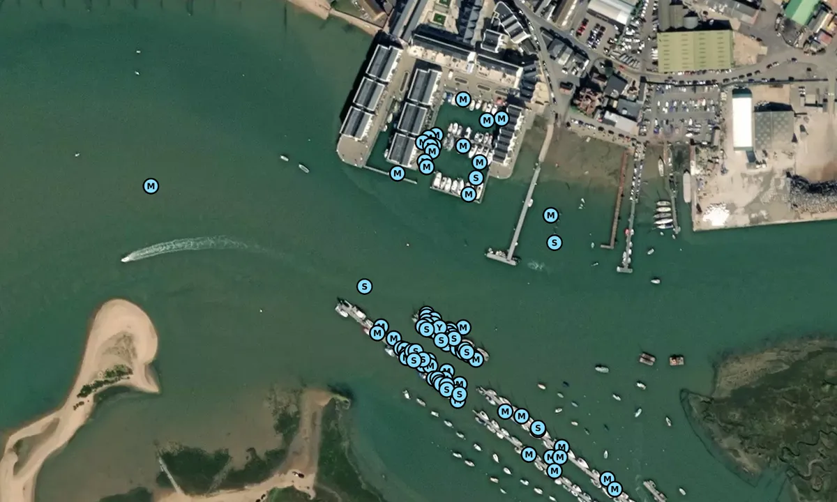 Satelite image of Brightlingsea Marina