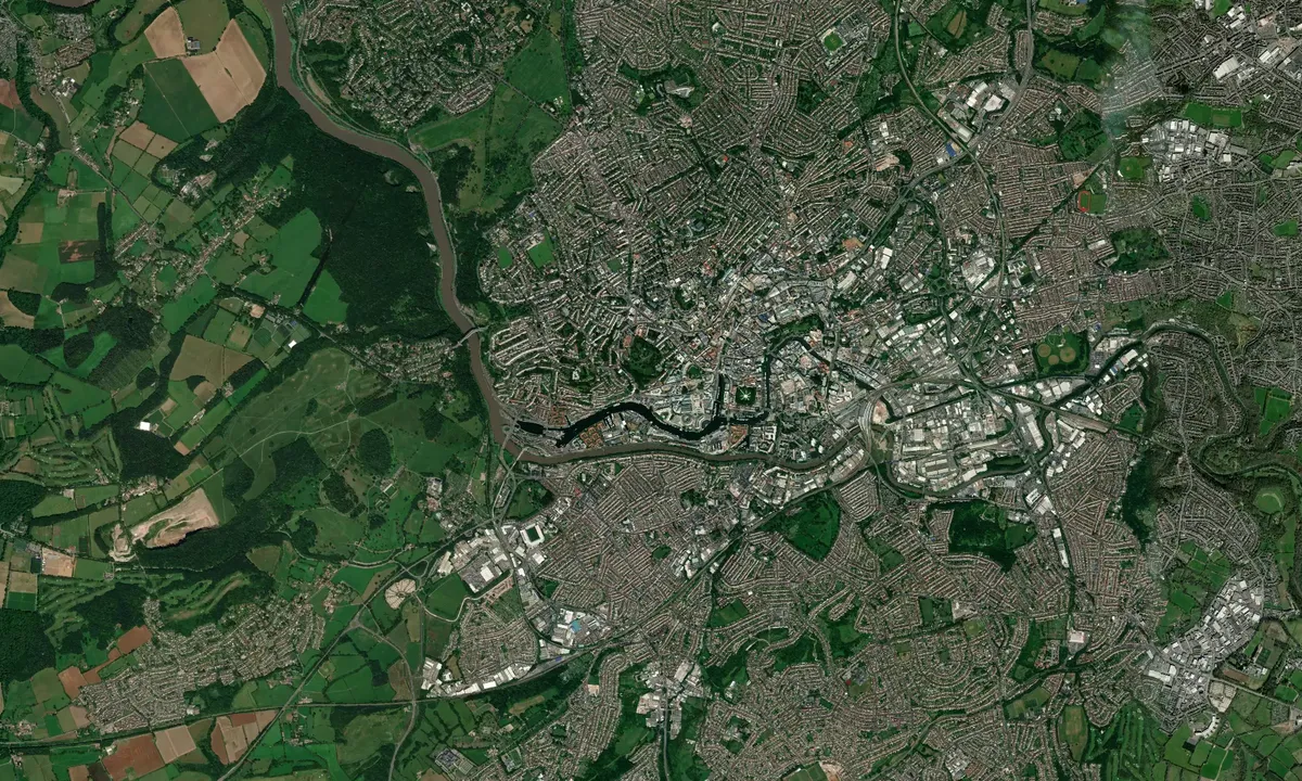 Flyfoto av Bristol Harbour