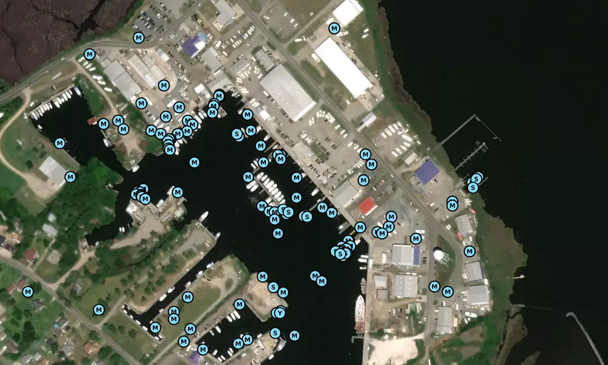 Satelite image of Broad Creek Fishing Center