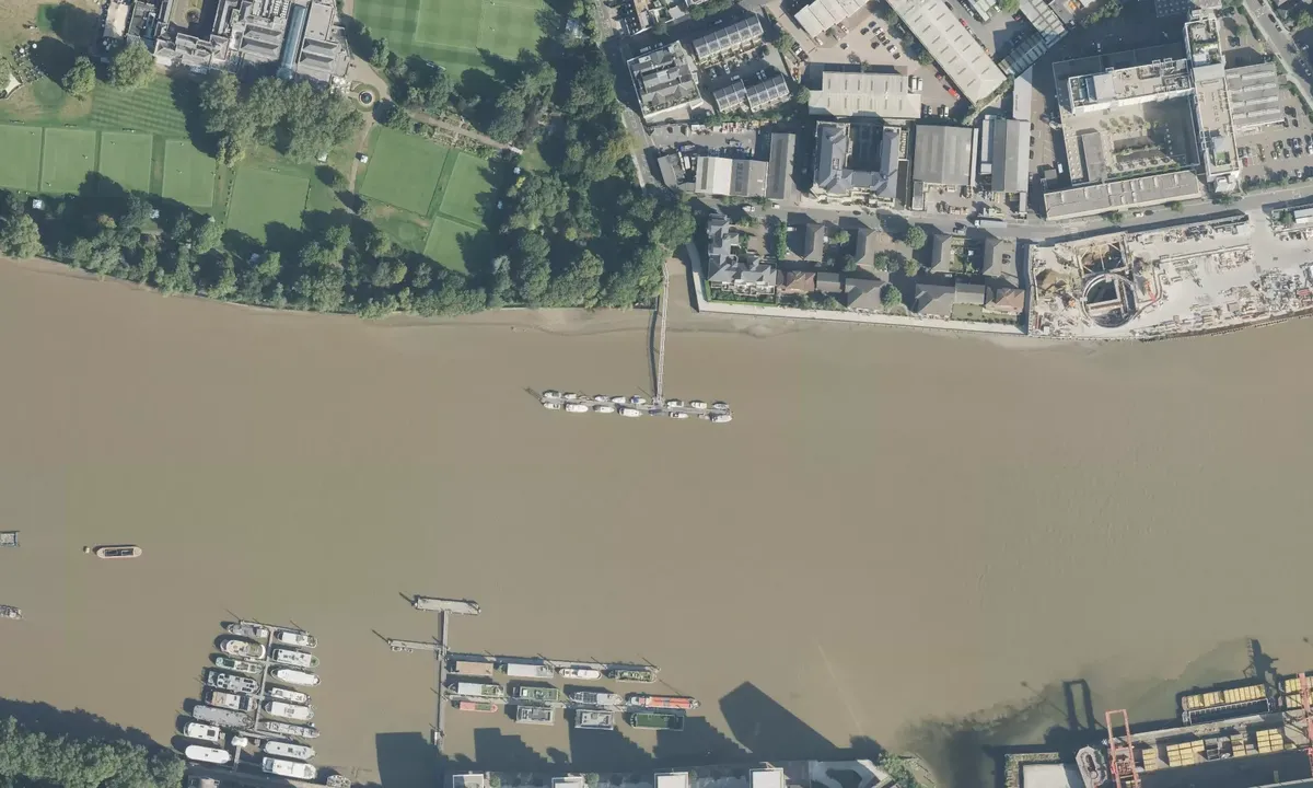 Satelite image of Broomhouse Dock